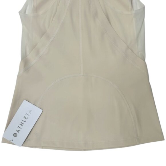Athleta Intensity Tank XS Cream Mesh Racerback Performance Activewear - Picture 6 of 11